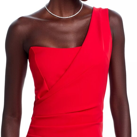 1090$ Chiara Boni La Petite Robe Gredel One Shoulder Gown Maxi Dress Size 4 Red - Picture 4 of 4